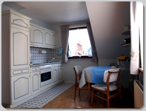 Küche Appartement Wiese